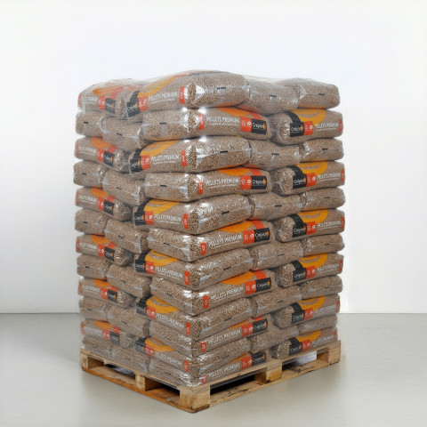 Palette de granulés de bois Crépito® (Quantité 72 sacs)