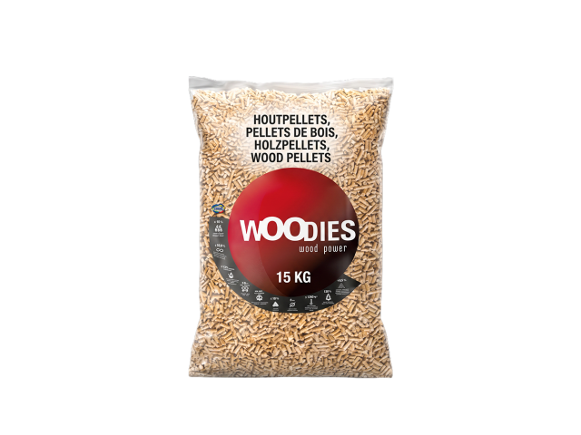 Granulés de Bois Woodies en Palette (66 Sacs)  | évole énergies