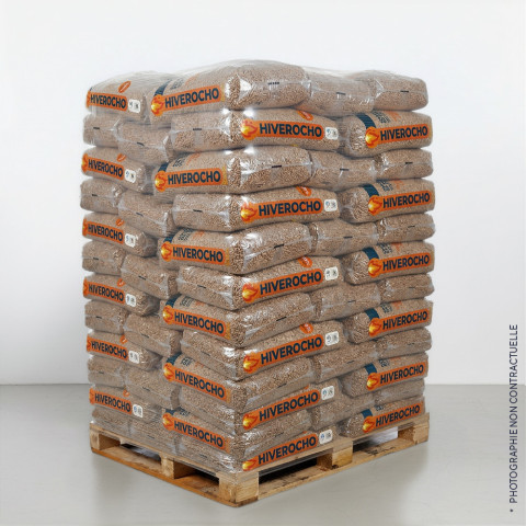 Palette de granulés de bois Hiverocho (Quantité 72 sacs)