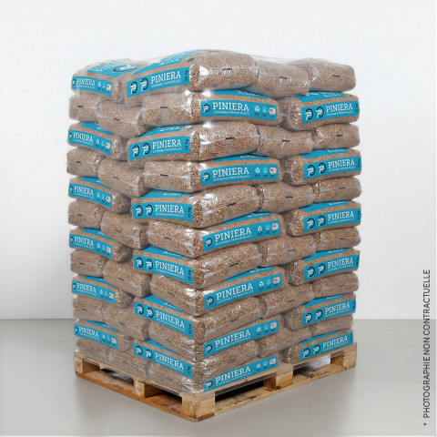 Palette de granulés de bois Piniera (Quantité 78 sacs)