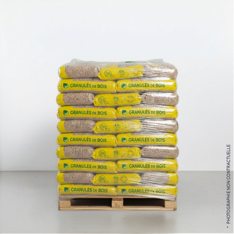 Palette de granulés de bois Vert Deshy (Quantité 65 sacs)