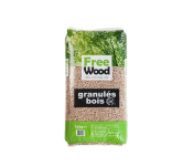 Sac de granulés de bois de 15 kg pour poêle ou chaudière.